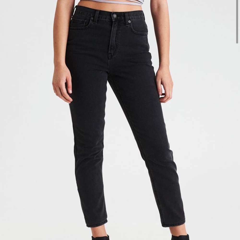 Black AE Mom Jeans